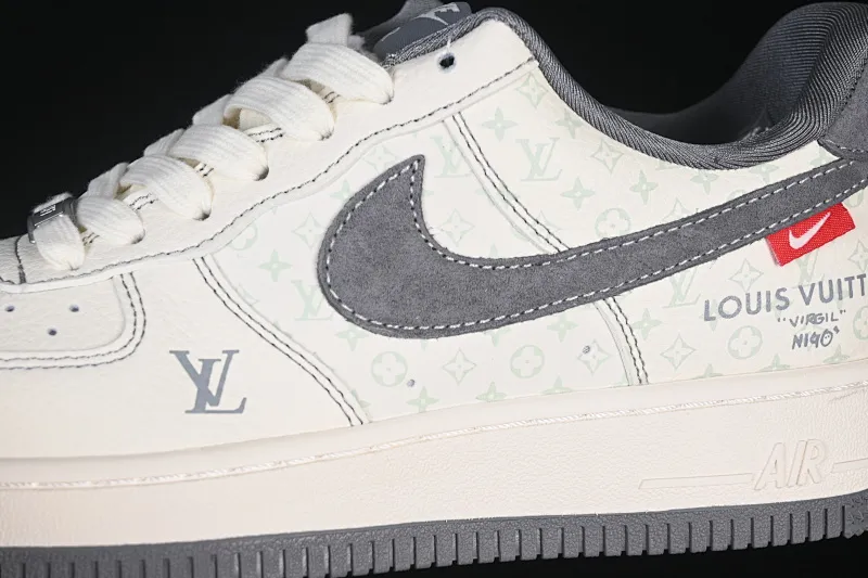 All categories Nk Air Force 1 Air Force series Nk Air Force 1 Low Air Force low-top Nike Air Force 1'07 Low LV co-branded printed beige gray Air Force 1 low-top casual sneakers MZ9588-816